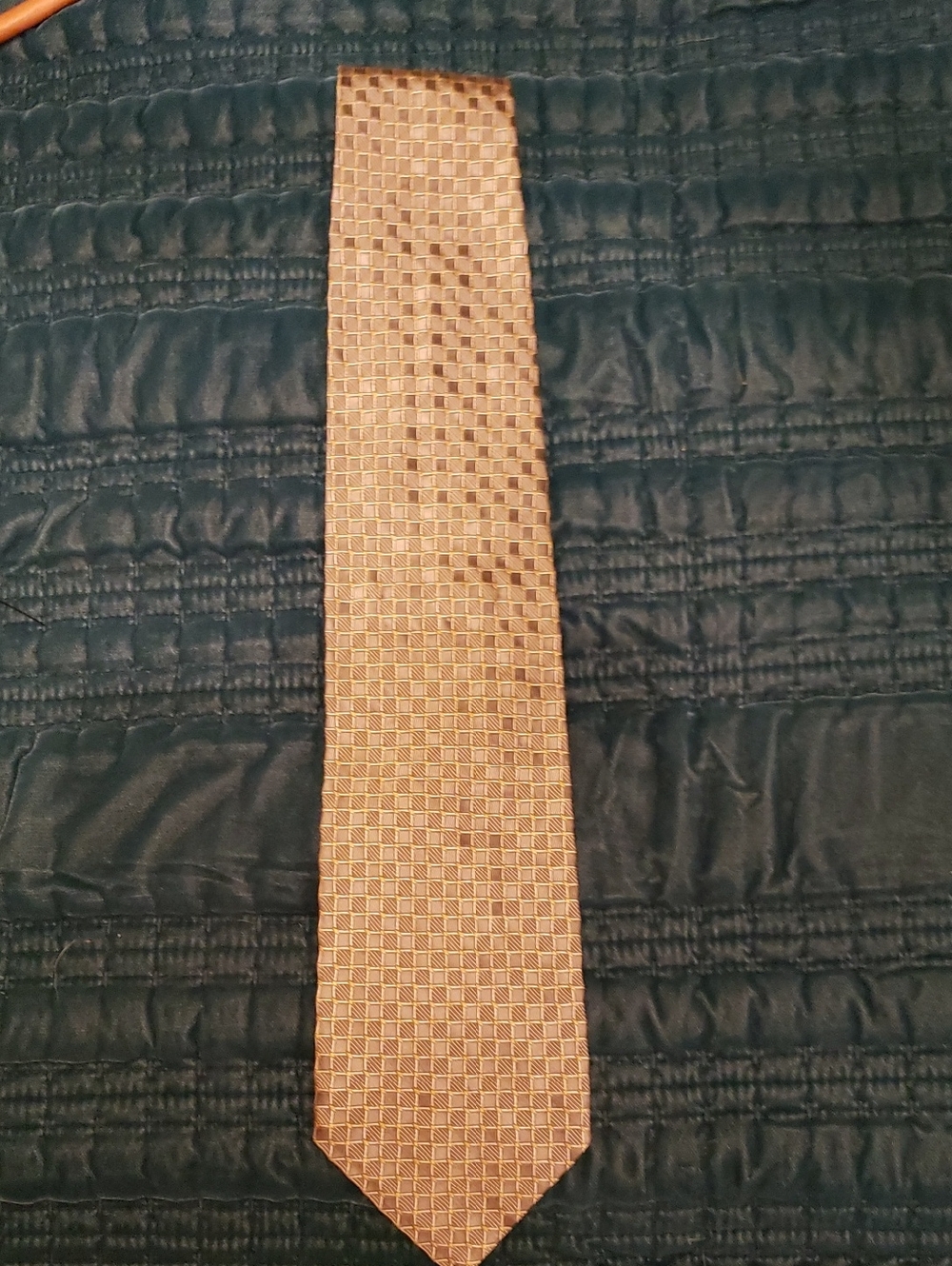 Vintage Italian Altea Expressly for Nordstrom Gold & Silver Geometric Tie